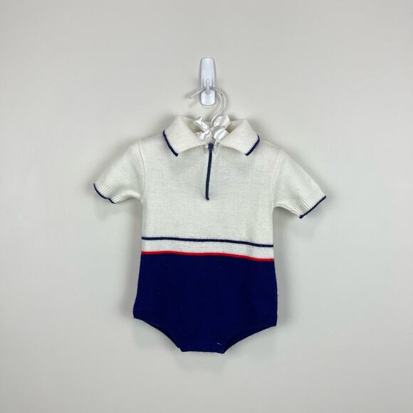 Vintage A Little Angel Knit Sweater Romper Set - Picture 4 of 11